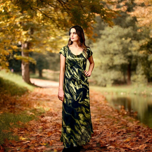 Vestido de seda natural