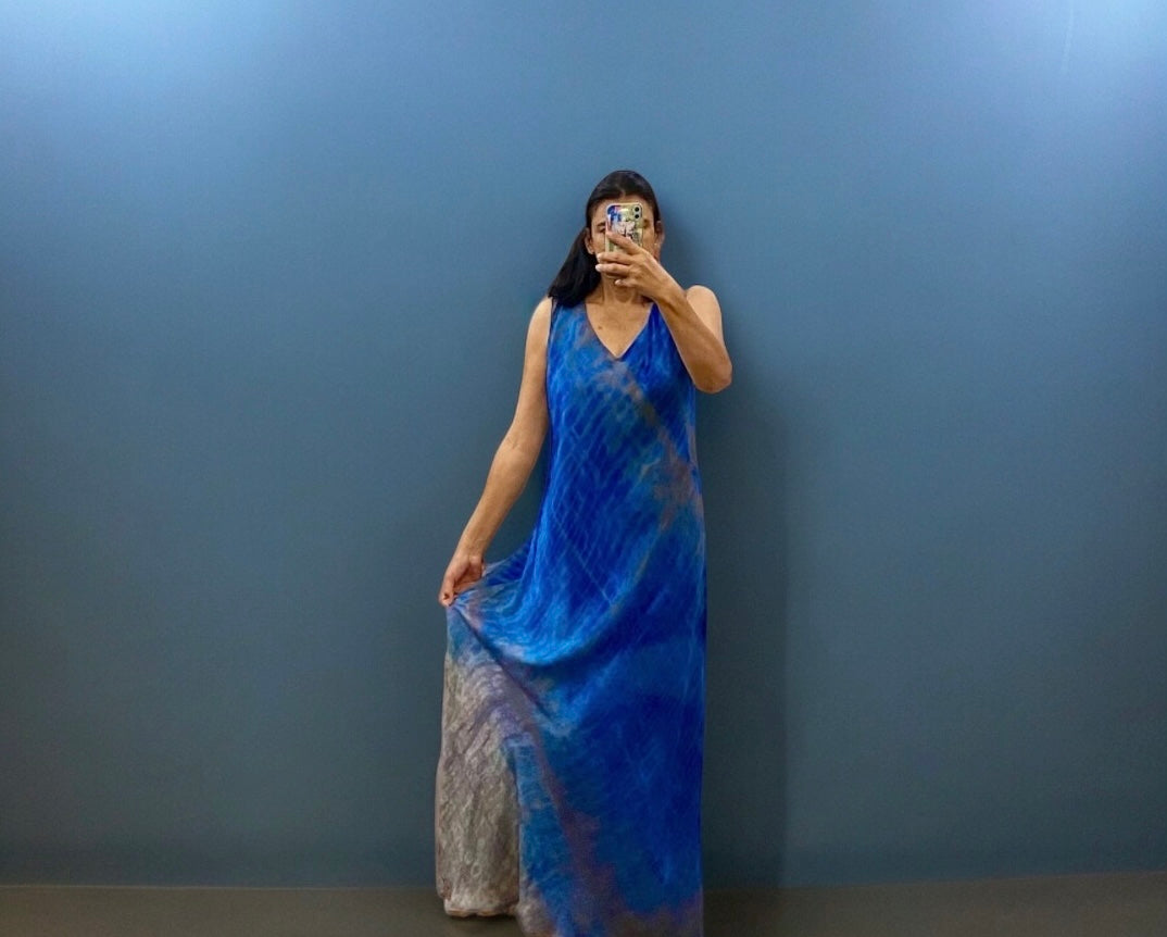 Vestido de seda